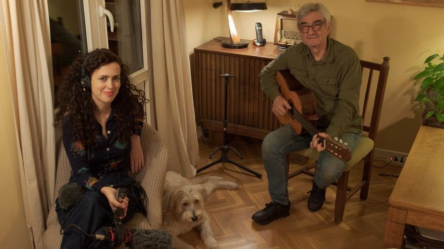 Isabel Cadenas y Bernardo Fuster, en casa de éste