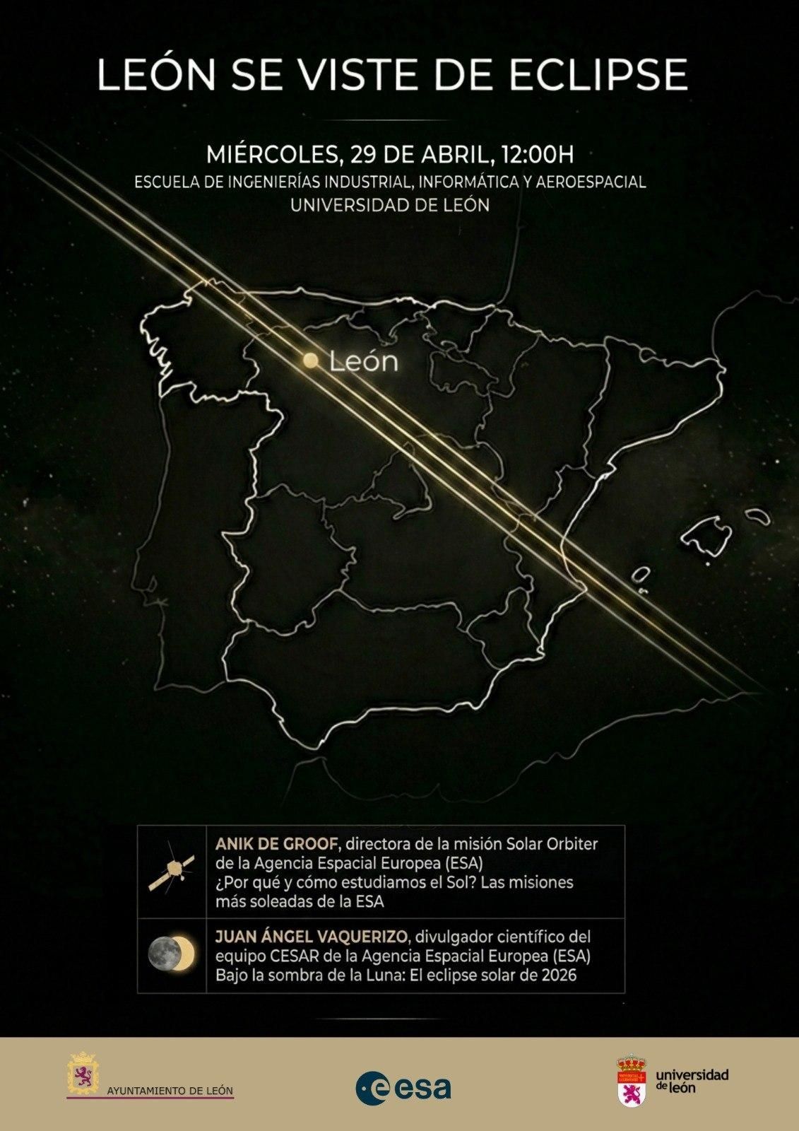 Cartel de la jornada divulgativa sobre el eclipse.