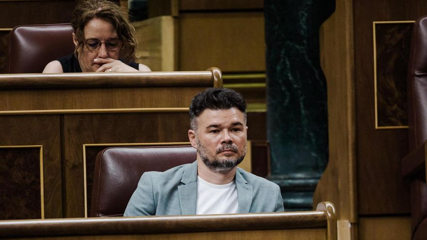 El portavoz de ERC en el Congreso, Gabriel Rufián.