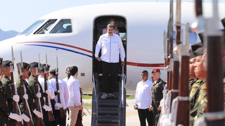 El presidente de Venezuela llega a México para participar en la cumbre migratoria