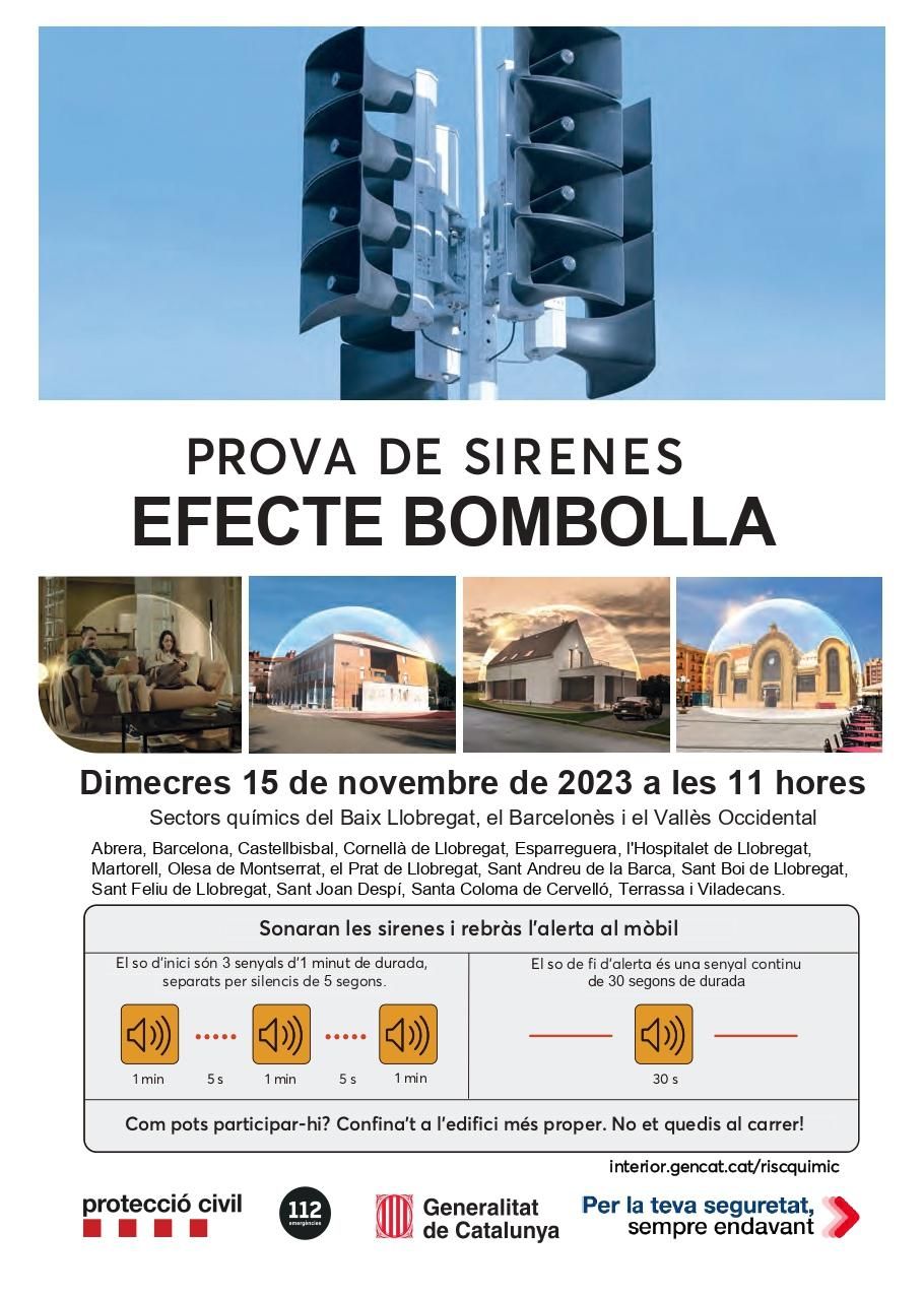 Cartell de la prova de Sirenes del proper 15 de novembre