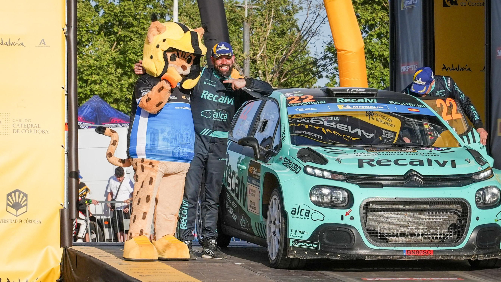 Entrega de premios y podio del Rally Sierra Morena