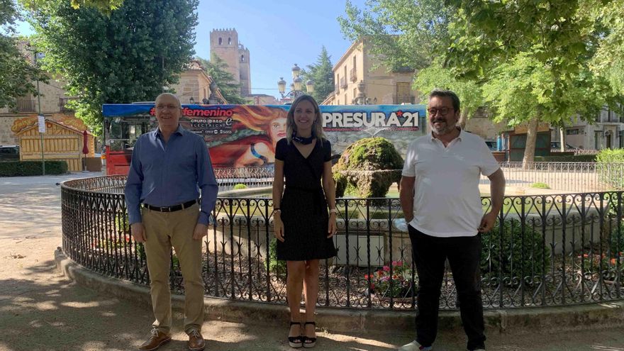 De izquierda a derecha, Jesús Alique, María Jesús Merino y Joaquín Alcalde