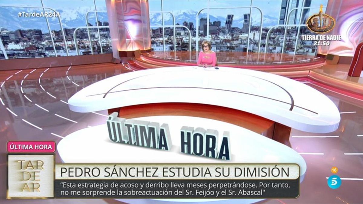 El plató de 'TardeAR', ante la última hora
