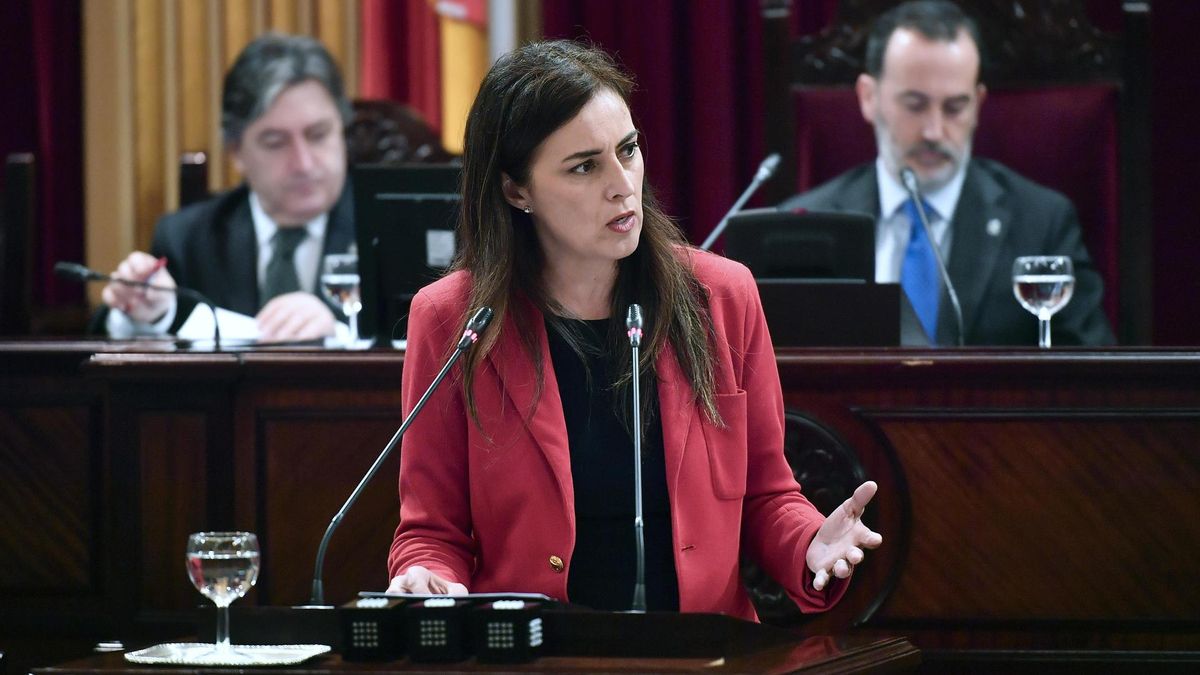 Idoia Ribas intervé al ple del Parlament, en una imatge d'arxiu