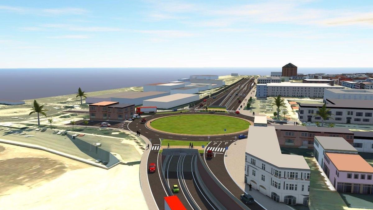 Infografía del soterramiento de la glorieta de Belén María.