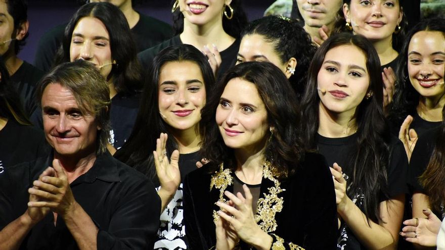 Nacho Cano, junto a Isabel Díaz Ayuso, en México, el pasado mayo.