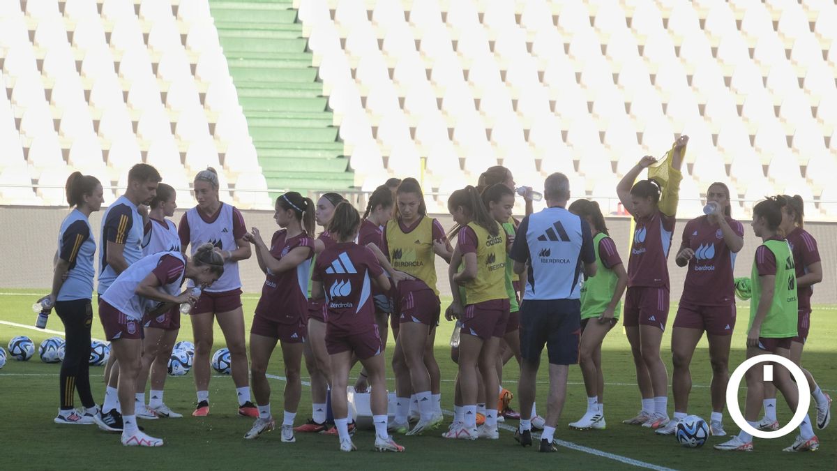 Las imágenes del entrenamiento de la selección española en El Arcángel