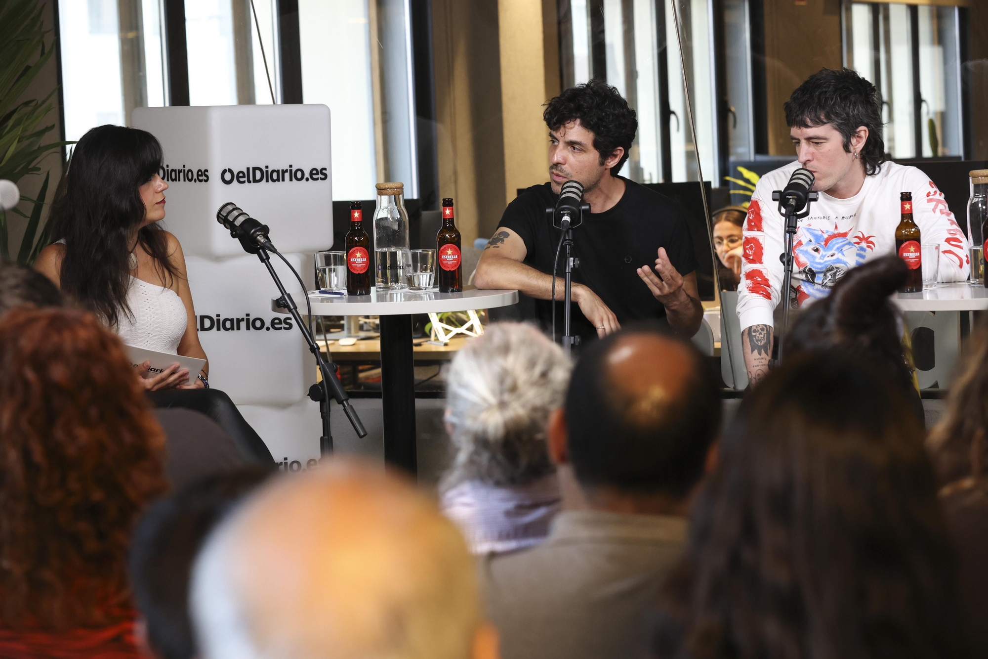 El grupo Biznaga en la redacción de elDiario.es, en imágenes