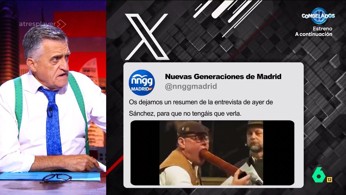 Wyoming responde al polémico mensaje de las NNGG del PP sobre su entrevista a Sánchez: "Creen que fue larga y dura"