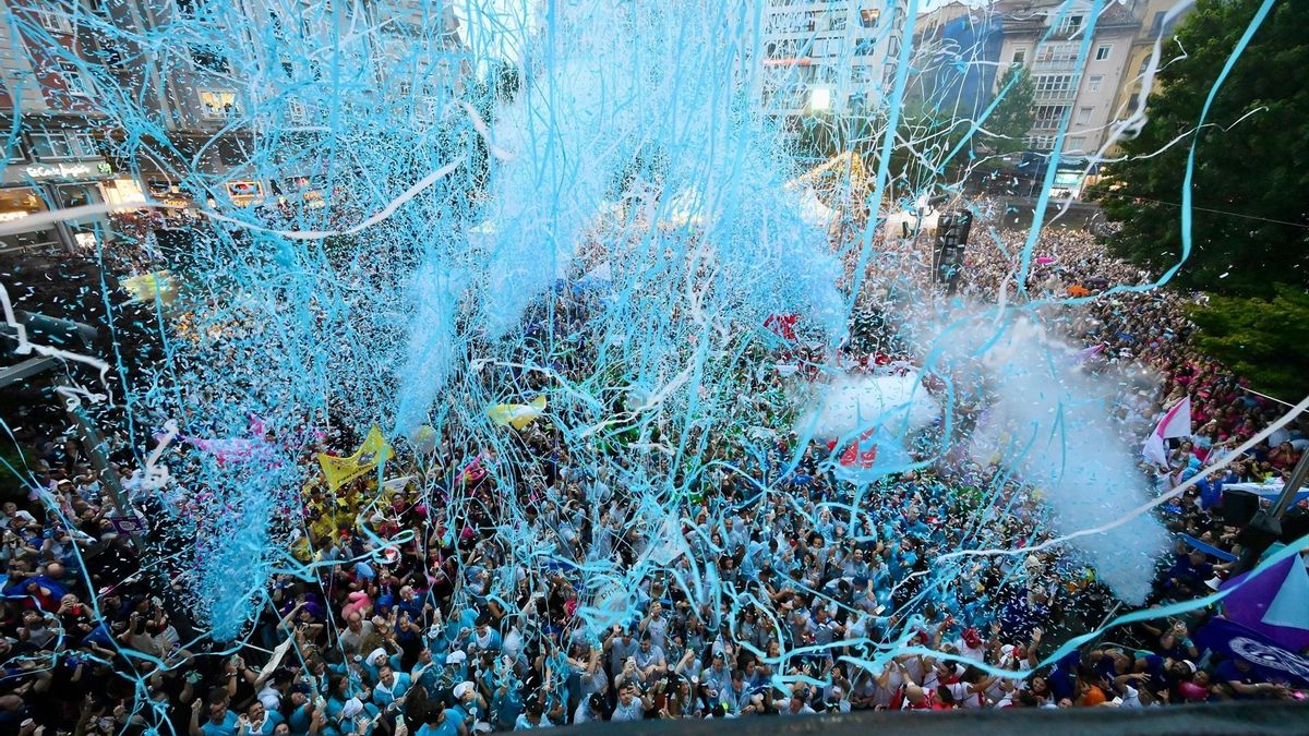 Chupinazo de la Semana Grande en Santander.