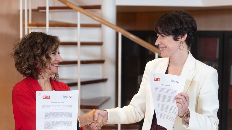 PSOE y BNG firman un pacto para investir a Sánchez que incluye "el mismo estatus" para Galicia que Catalunya y Euskadi