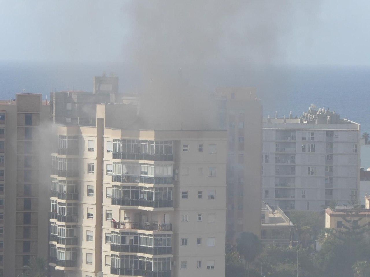 Incendio en Santa Cruz de Tenerife
