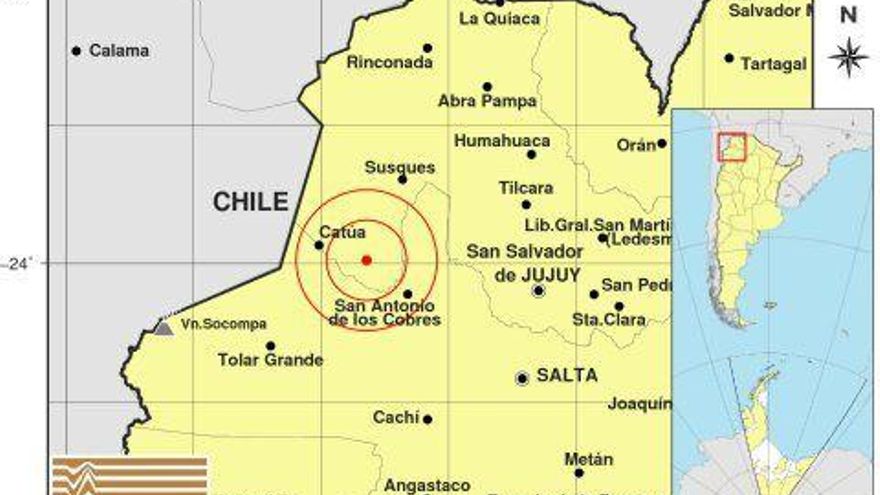 Sismo de 6,1 grados sacude Salta y Jujuy
