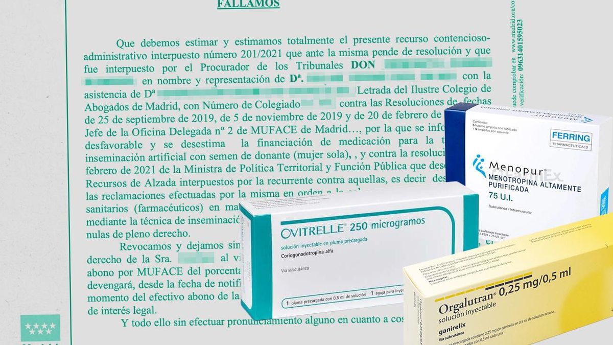 La Justicia obliga a Muface a devolver a una mujer el coste de tres fármacos que le hizo pagar por no tener pareja masculina