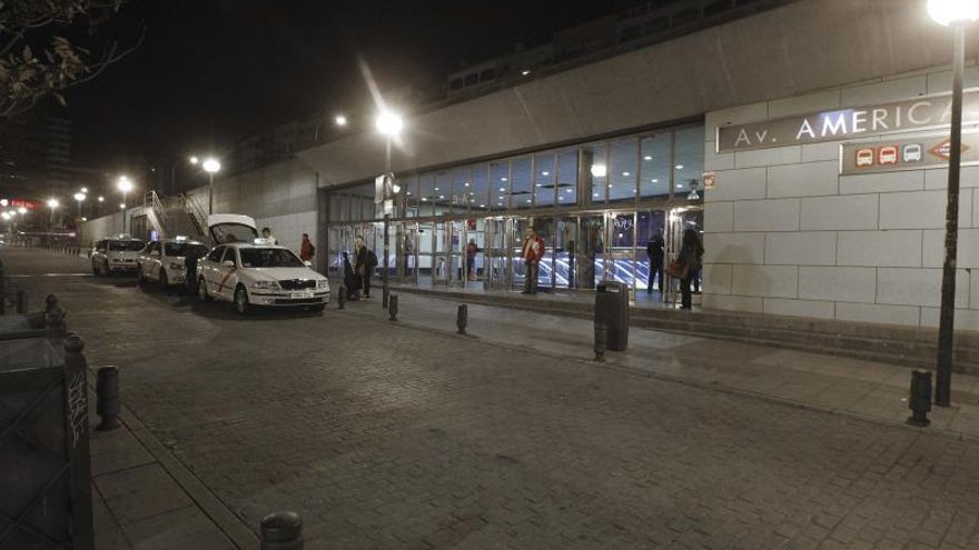 Vista del intercambiador de Avenida de América en Madrid.