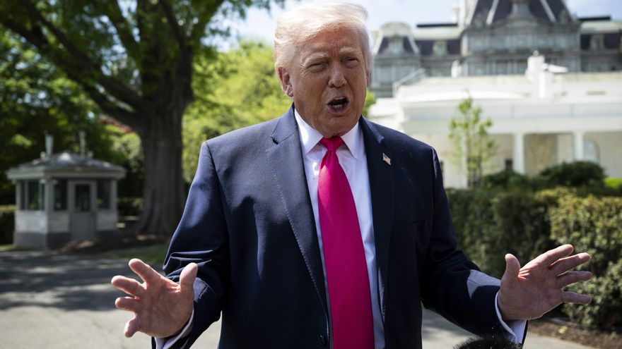 Fotografía del presidente de Estados Unidos, Donald Trump, en la Casa Blanca. EFE/Graeme Sloan