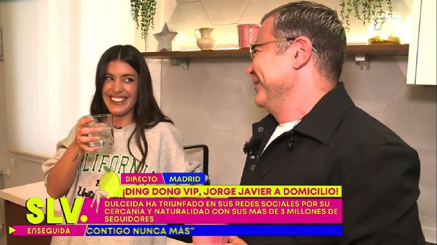 Jorge Javier visita a Dulceida en directo en 'Sálvame', con confesión incluida: "Al principio no te soportaba"