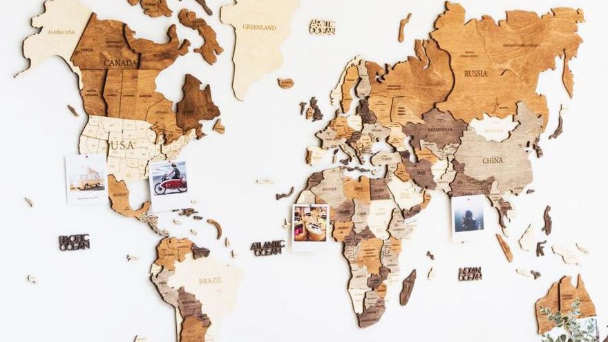 Mapa de madera de Miss Wood