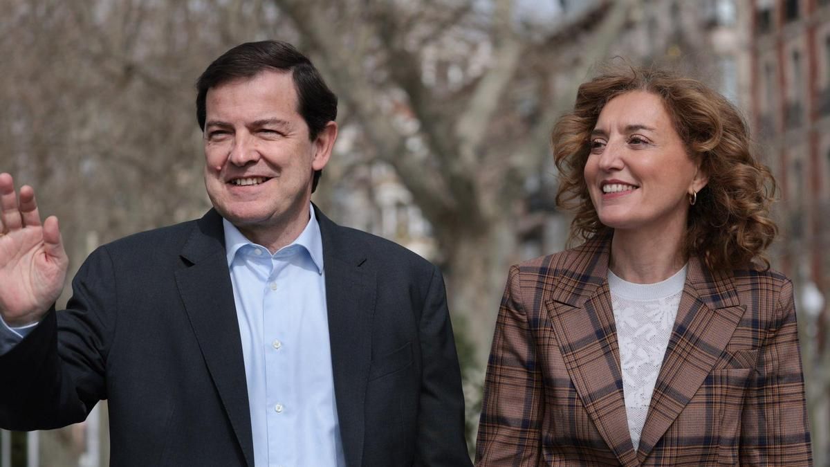 Alfonso Fernández Mañueco y Maria Pardo, en una imagen de archivo.
