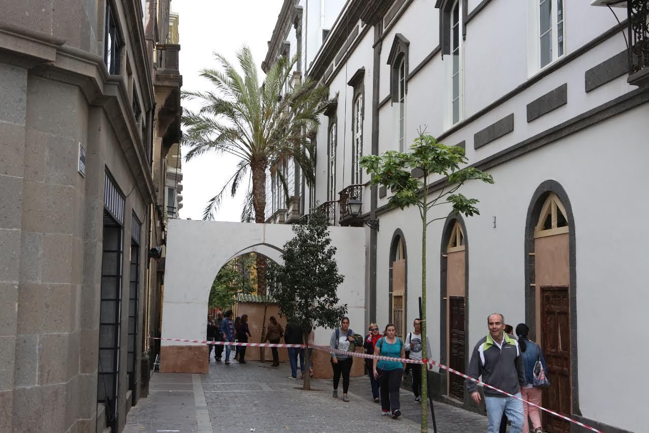 Rodaje de 'Allied' en Las Palmas de Gran Canaria. (ALEJANDRO RAMOS)