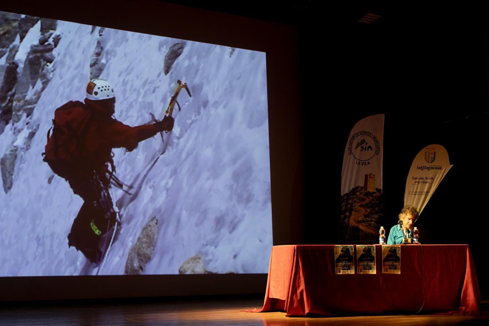 Carlos Soria durante su conferencia