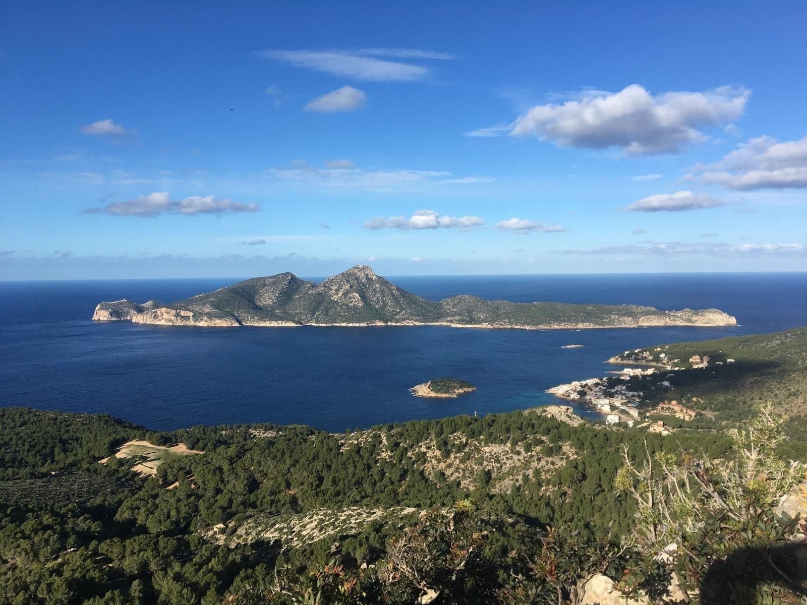 Vista de sa Dragonera desde Mallorca.