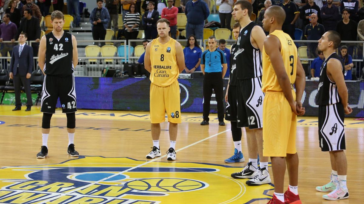 Imágenes del partido de Eurocup entre el Herbalife Gran Canaria y el Avtodor Saratov en el Gran Canaria Arena.