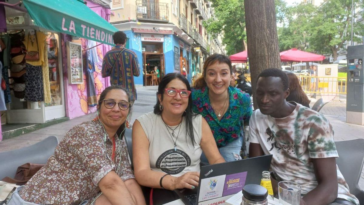 Una reunión informal de parte del colectivo en uno de sus encuentros en Madrid.
