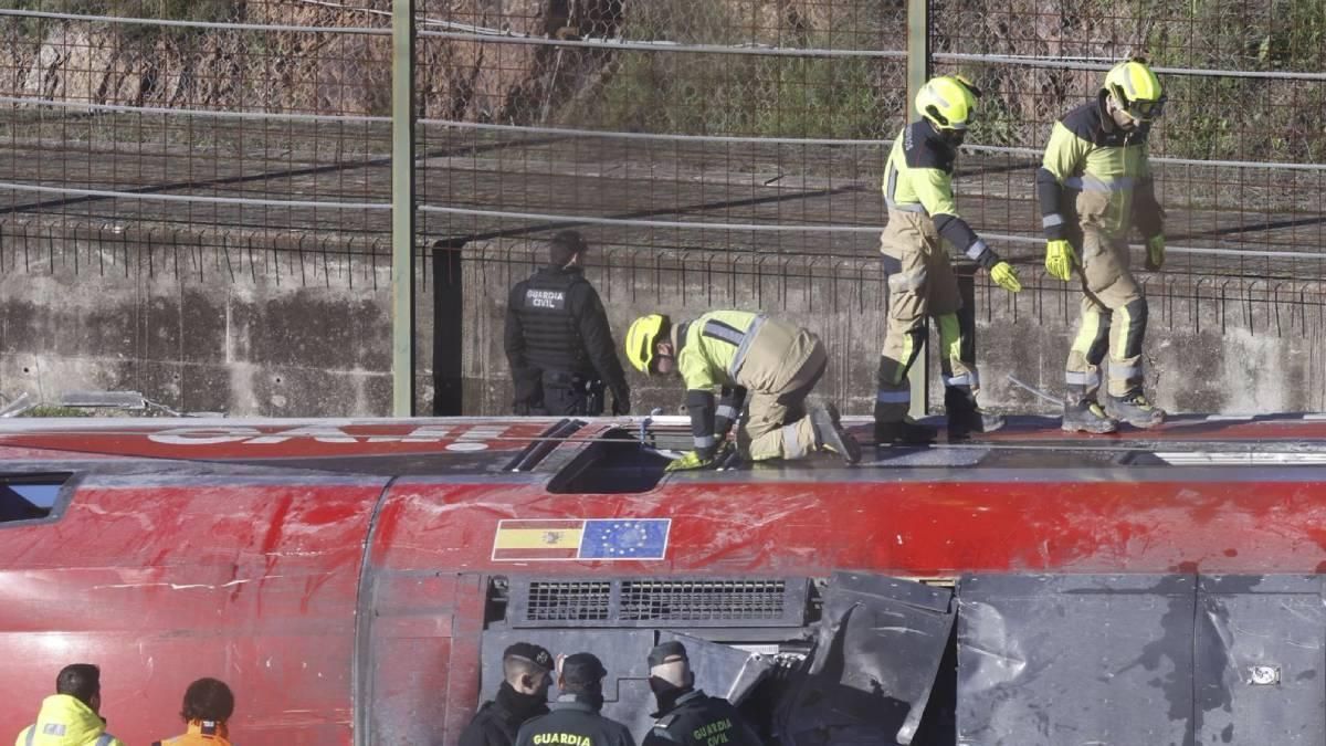 Las imágenes del accidente ferroviario de Adamuz