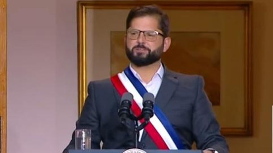 Chile: Boric citó a Allende, convocó al diálogo y a "cerrar las heridas que dejó el estallido social"