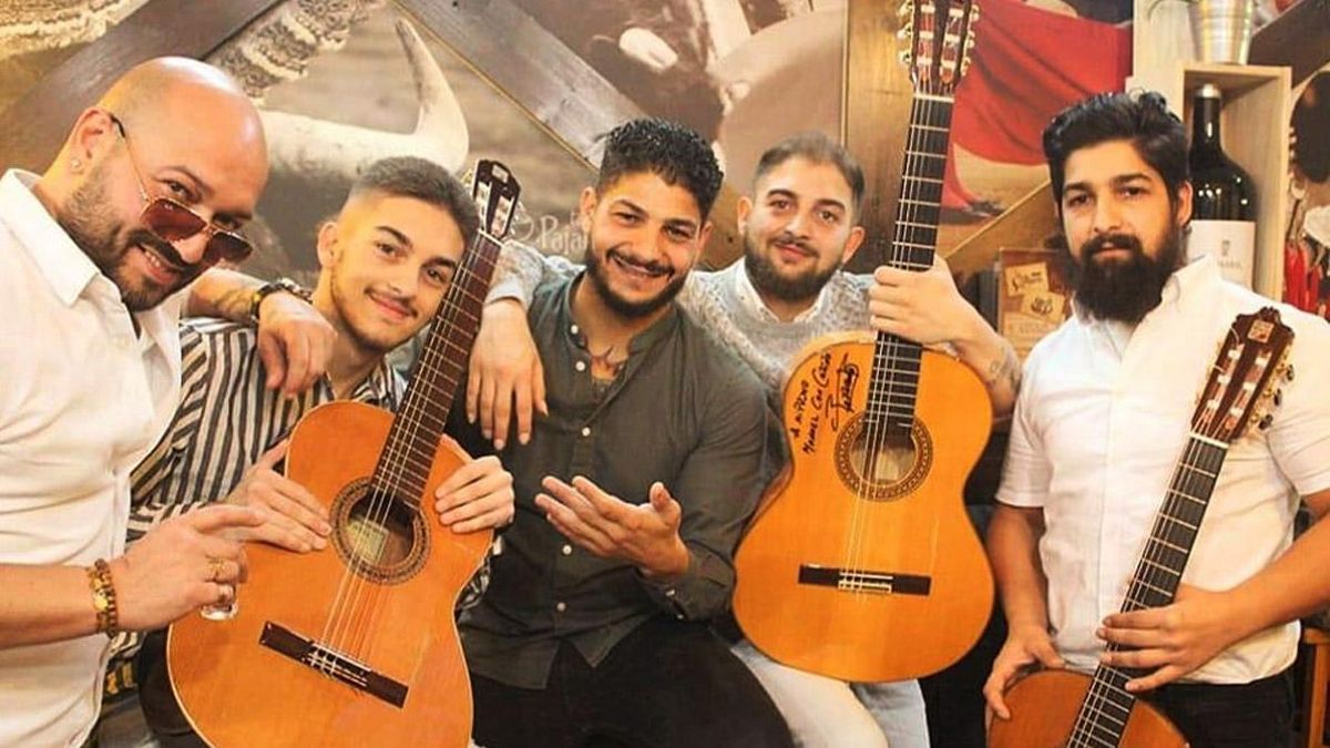 Los componentes del grupo Los Taberneros.