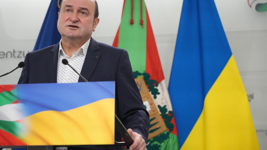 El presidente del EBB del PNV, Andoni Ortuzar, en Bilbao