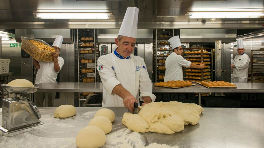 Una de las cocinas a bordo