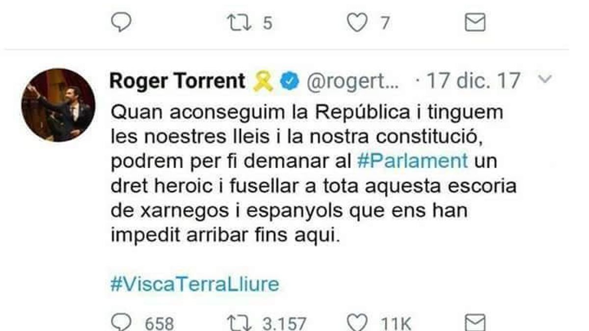 Imagen de la cuenta falsa de Torrent