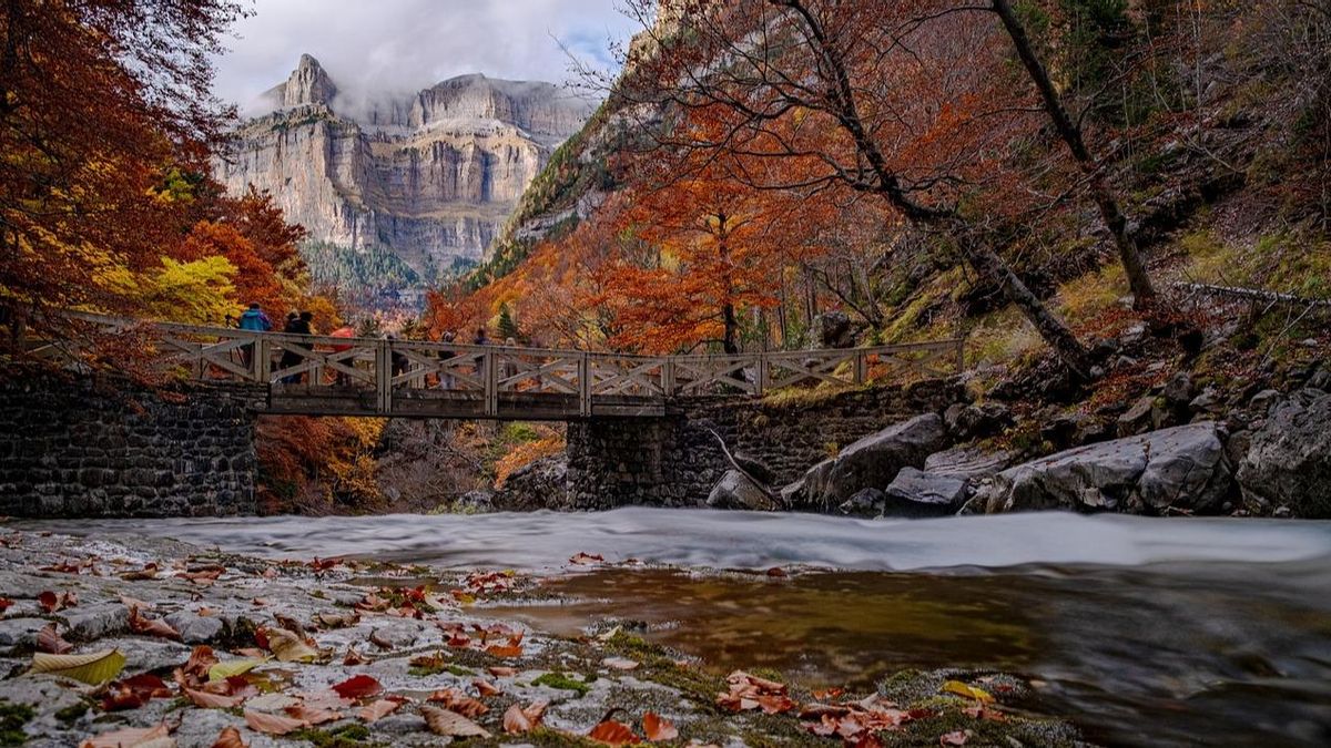 El otoño en pleno apogeo en Ordesa.