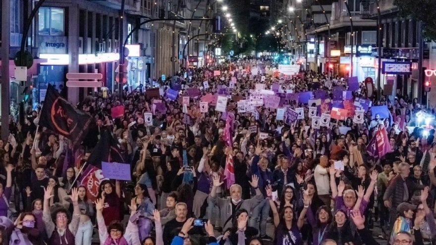 8M en la Gran Vía de Murcia