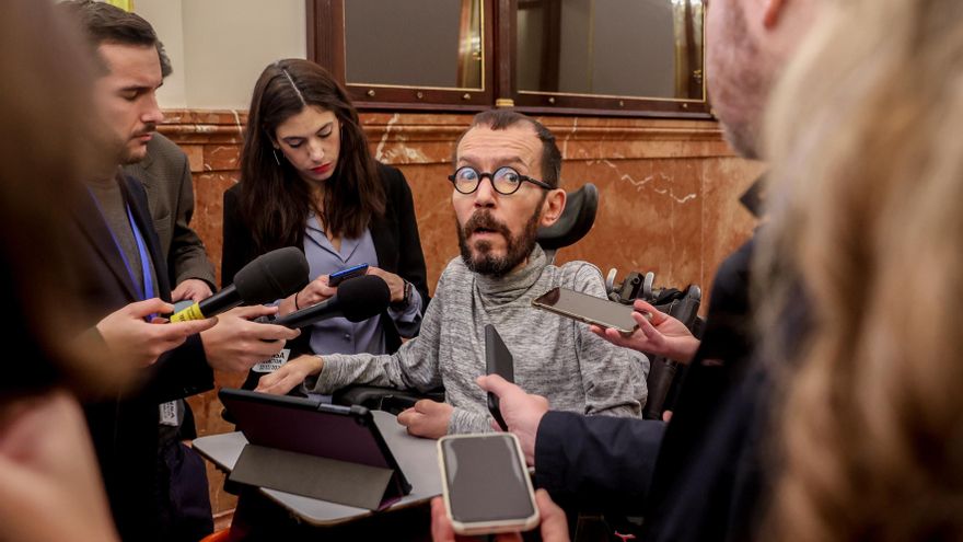 El portavoz de Unidas Podemos en el Congreso, Pablo Echenique.