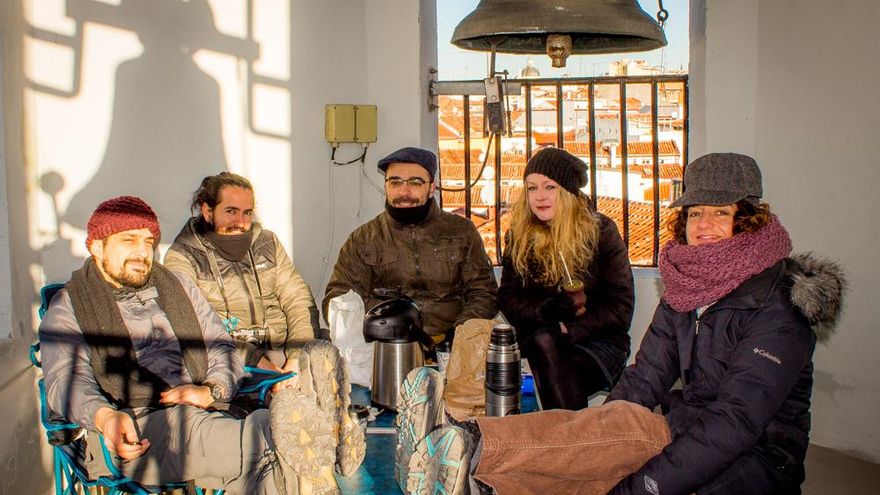 Parte del equipo de la película