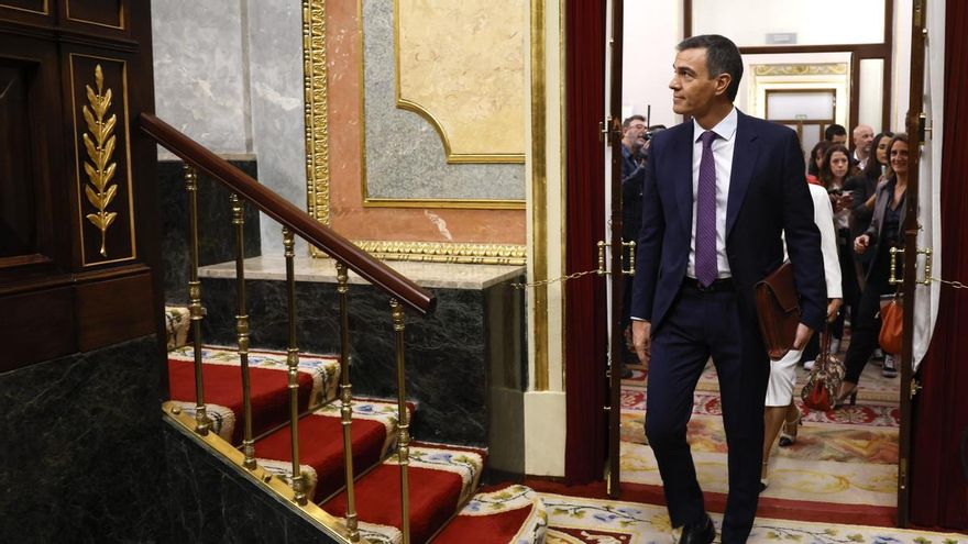 El presidente del Gobierno, Pedro Sánchez, ha comparecido este miércoles ante el pleno del Congreso