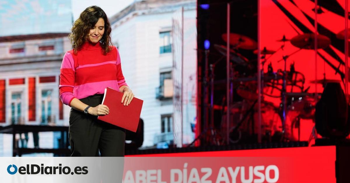 Ayuso celebra la F1 de Madrid con un contador gigante en Sol un día antes de la protesta vecinal contra el circuito