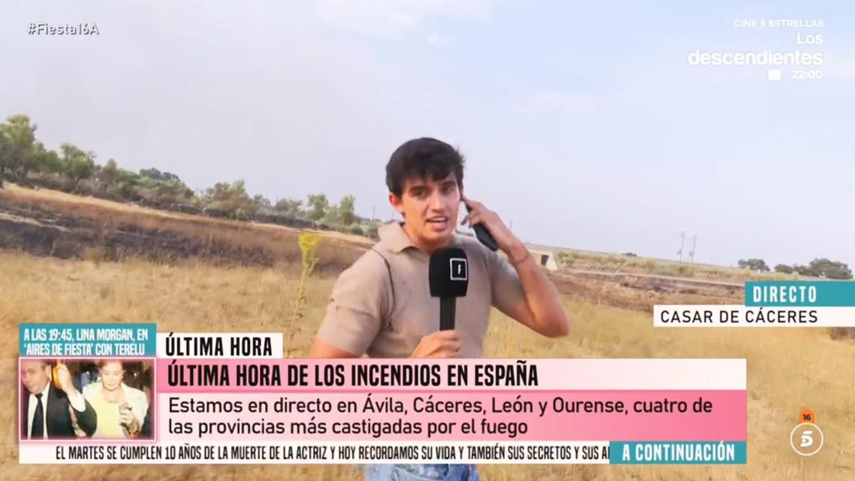 El reportero de 'Fiesta' Martín de la Torre huye ante la amenaza de un vecino