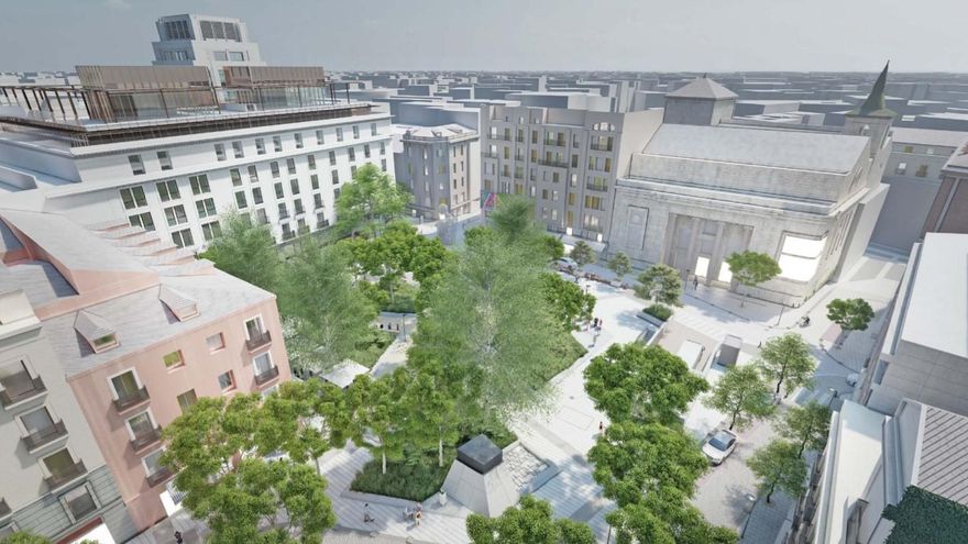 El proyecto de reforma de la Plaza del Carmen de Madrid y su aparcamiento, en imágenes