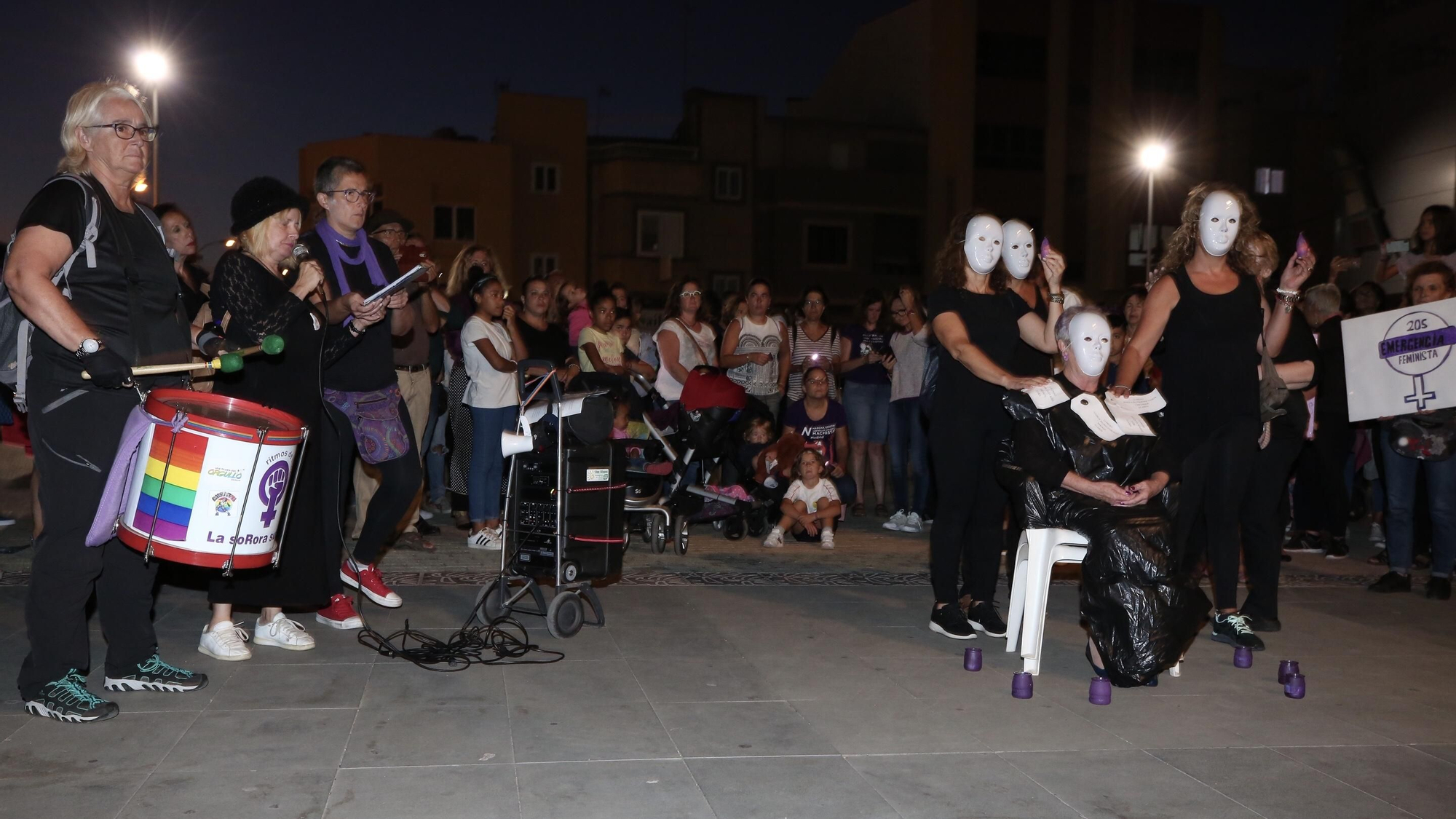 Concentración feminista en Gran Canaria.