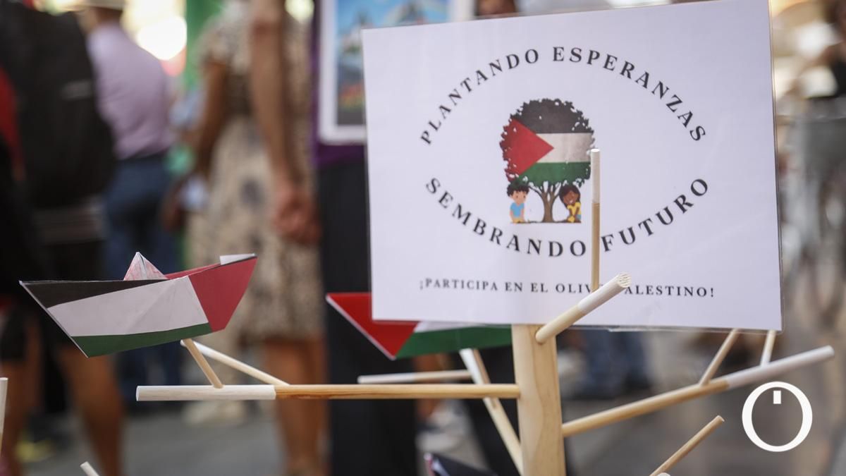 Acción por Palestina en La Corredera