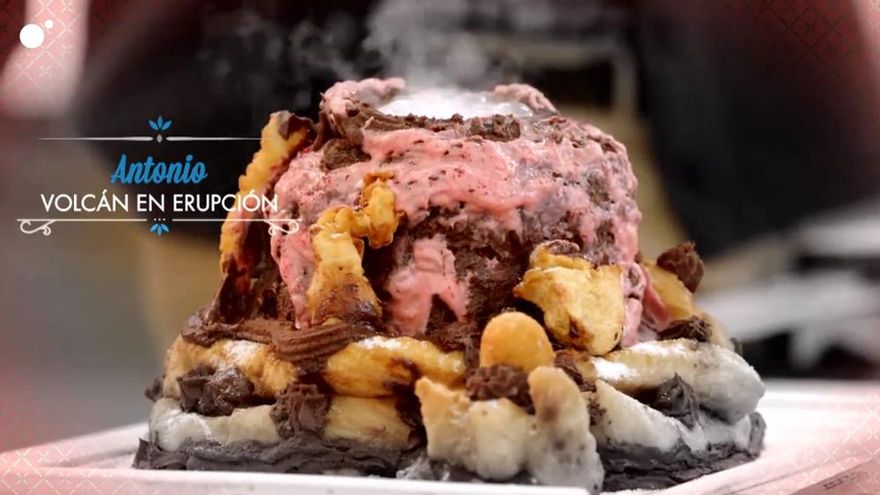 La Tarta volcán de Antonio en Baje Off