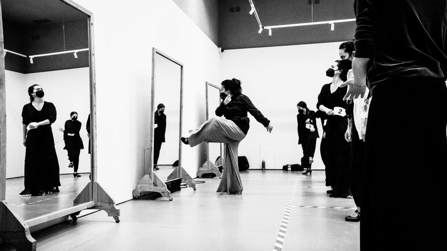 Mercedes de Córdoba en una de las audiciones.