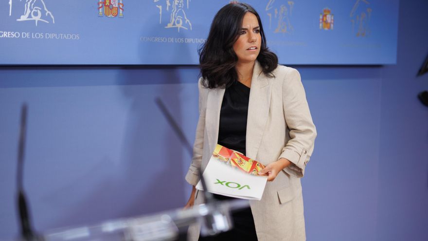 La portavoz de VOX en el Congreso, Pepa Millán