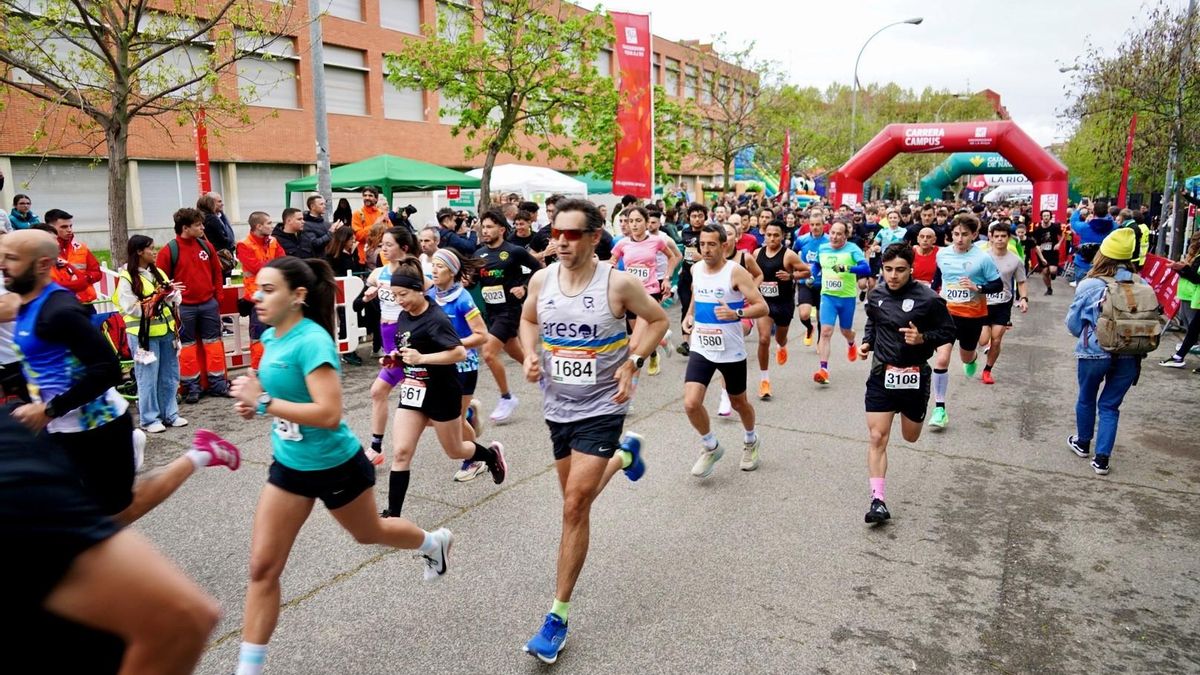 Más de 1.700 corredores en la Carrera Campus de la Universidad de La Rioja