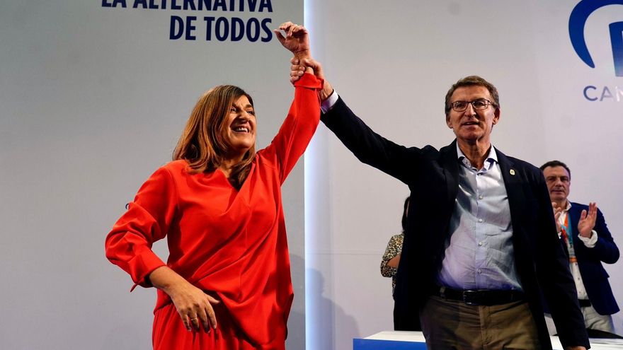 Buruaga tras ser reelegida presidenta del PP cántabro con el 97,56% de los votos: "La meta es gobernar"